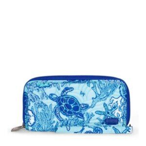 Lug Splits XL Wristlet Wallet - RFID Protected, Unisex, Sealife Blue, Spacious S